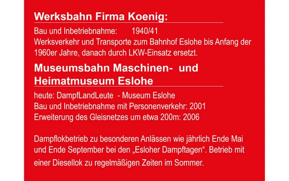 Werksbahn Firma Koeing