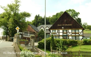 Blick auf Gasthof Brinkschulte