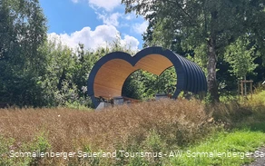 Begehbares Fernglas oberhalb von Eslohe