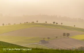 Landschaft im Abendlicht