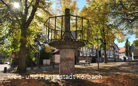 Pranger auf dem Altstädter Marktplatz