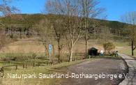 Blick auf den Wanderparkplatz Rammstall