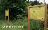Die Infotafeln am Wegesrand