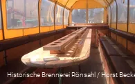 Das Innere des Planwagens