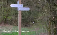 Wanderwegweiser am N2 bei Neerdar