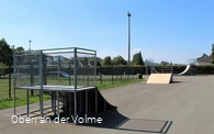 die Half-Pipes auf der Skateranlage