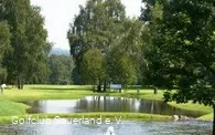 Anlage mit Teich