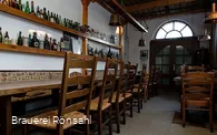 Der Gastraum in der Brauerei