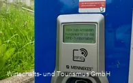 E- Auto Ladesäule an der Staumauer