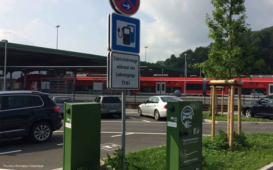 P & R Parkplatz Lagerstraße Meschede E-Tanke
