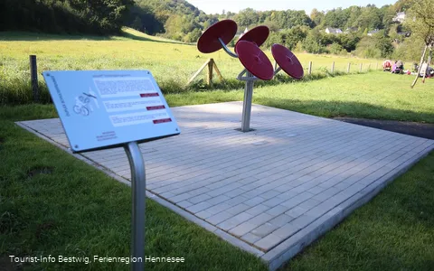 Sportgeräte in den Henne-Auen