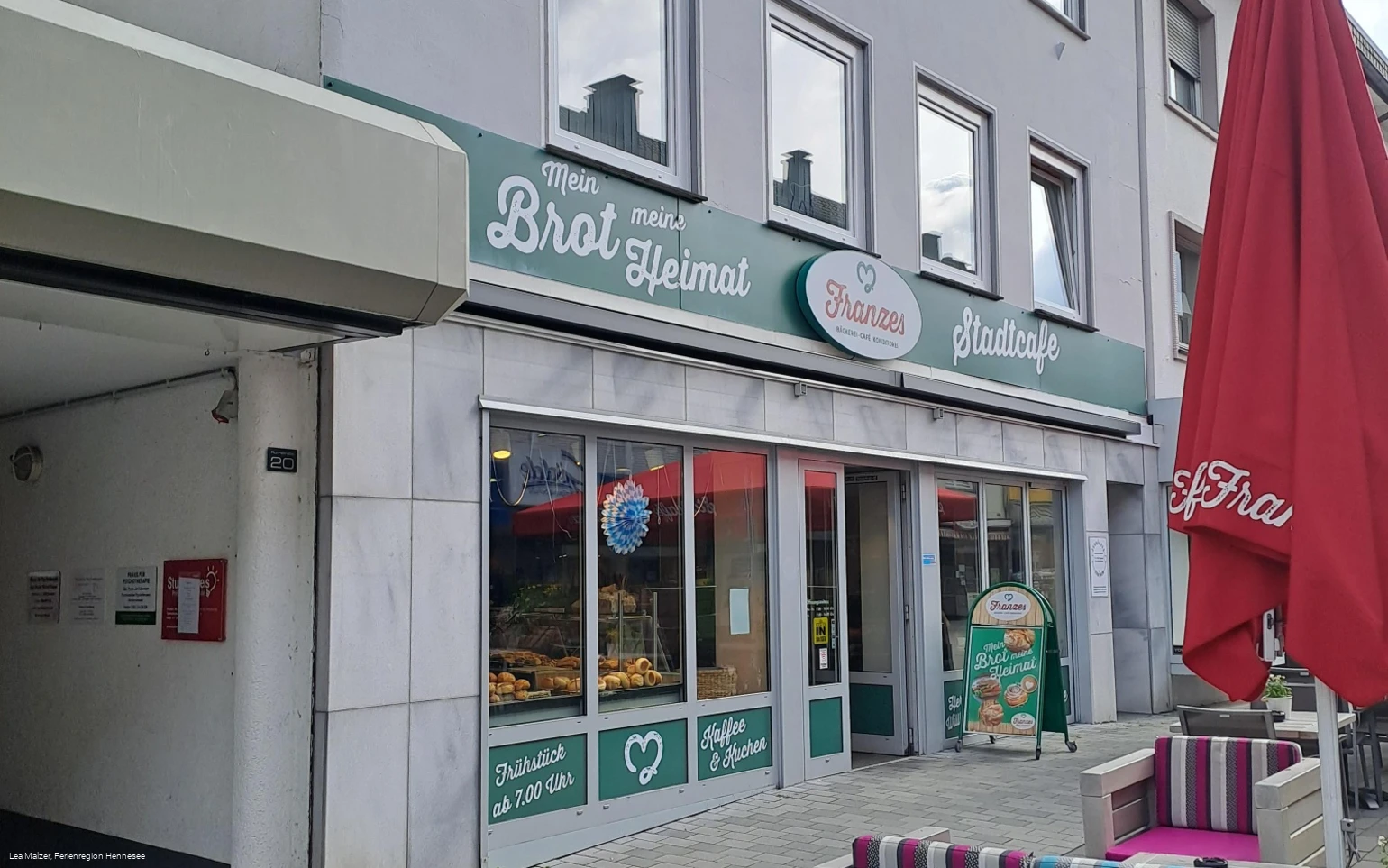 Stadtcafé Franzes Ruhrstraße Meschede - Aussenansicht
