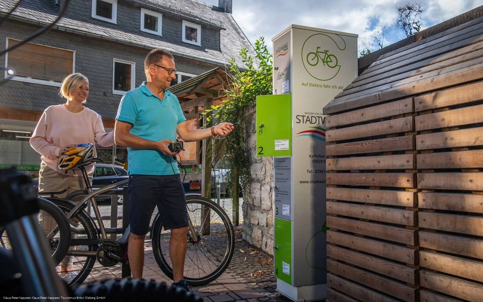 E-Bike-Ladestation