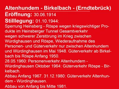 Altenhundem Birkelbach und Erndtebrück