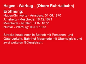 Hagen- Warburg- Obere Ruhrtalbahn