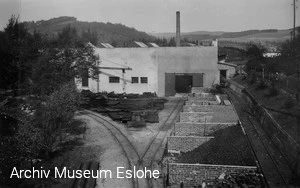 Gleisanlagen im Werksgel&auml;nde im Jahr 1942