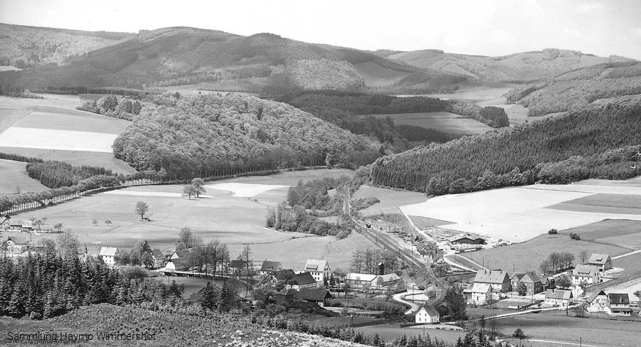 Bremke und seine Bahnanlagen in den 1950-er Jahren