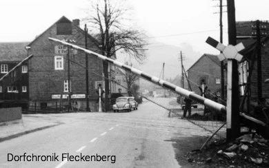 Die Schranken in der Nähe des Bahnhofes waren die längsten der Deutschen Bundesbahn