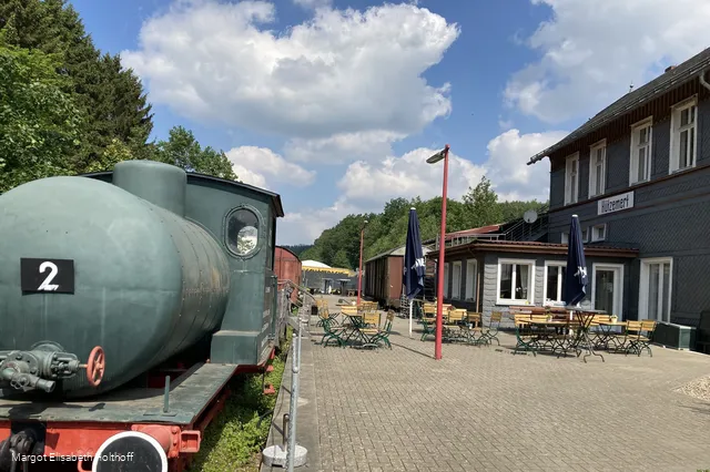 historische Lock "Emma" am alten Bahnhof