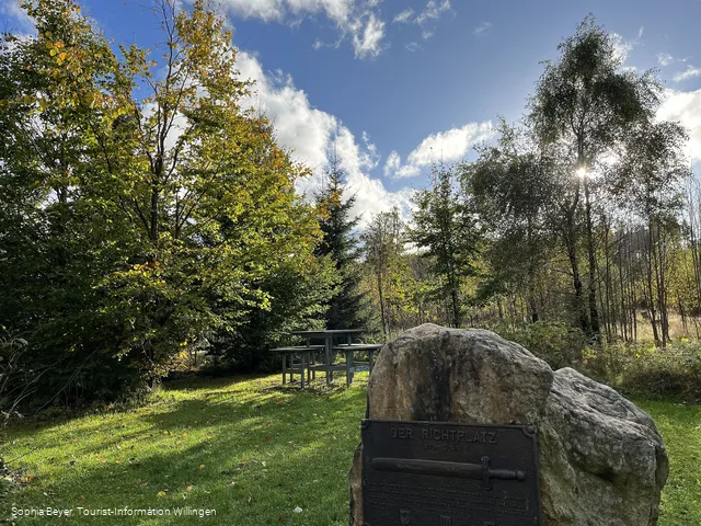 Richtplatz am Uplandsteig