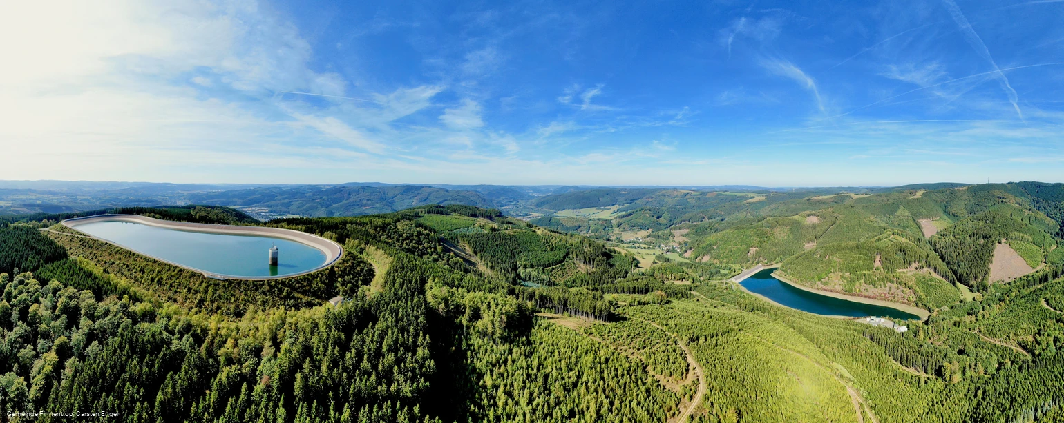 Pumpspeicherwerk Rönkhausen, Ober- & Unterbecken