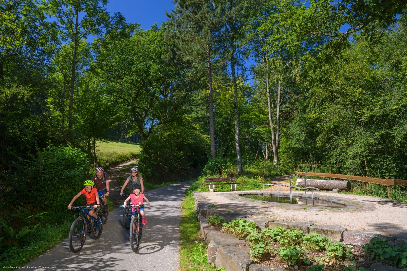Tourenrad fahren mit der ganzen Familie