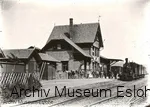 Der erste Bahnhof von Fredeburg kurz nach der Eröffnung der Strecke