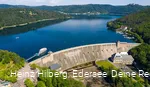 Staumauer und Edersee von oben