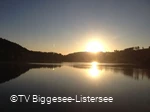 Sonnenuntergang am Listersee