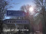 Wegweiser Wanderparkplatz Vollme Herlinghausen