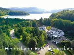 Hennedamm Hotel Luftbild mit Parkplatz