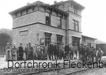 Der Bahnhof von Fleckenberg bei der Eröffnung der Strecke am 1. Mai 1887