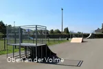 die Half-Pipes auf der Skateranlage