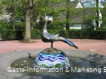 Mosaikpfau-Skulptur im Kurpark Bad Sassendorf