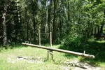 Verschiedenste Spielgeräte stehen hier bereit