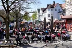 Cafe in der Fußgängerzone