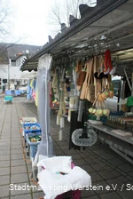 Stand auf dem Warsteiner Wochenmarkt