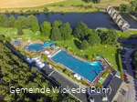 Luftbildaufnahme Freibad