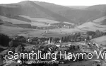 Wenholthausen mit seinen Bahnanlagen auf einem Luftbild der 1950-er Jahre