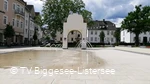 Wasserspiel auf dem Kloster- und Rathausplatz